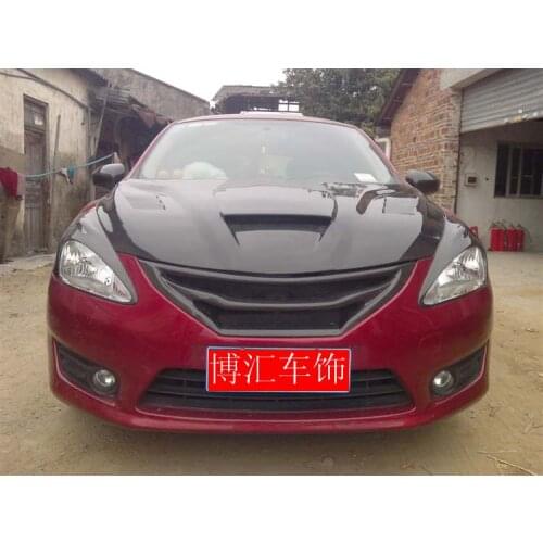 Car Front carbon fiber bumper Grill grille for NISSAN TIIDA 11-13