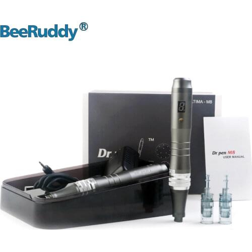 Dr Pen Ultima M8 Microneedle Pen With 2pcs Cartridges Skin Pen Home Use Derma Pen Skin Care Face Beauty Machine