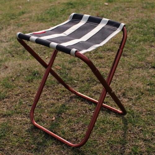 Portable Stool Foldable Chair for Outdoor Camping Fishing Travel Beach Aluminum Alloy Seat Ultralight Waterproof Oxford Chairs