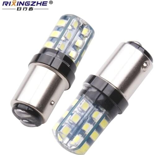 RXZ 4pcs S25 BA15S BAY15D 1156 1157 P21W P21/5W 24SMD 3030 LED Car Brake Light Rear Parking Car DRL Driving light Turn Signals