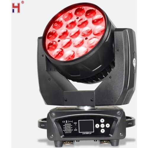 Professional Stage Light 19X15W Rgbw 4In1 Zoom Big Bee Eye Led Moving Head Light Stage Light For Dj Disco Party Light (2Pcs/Lot)