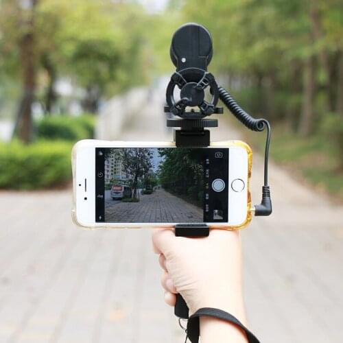 Ulanzi Smartphone Tripod Mount Aluminum Metel Universal Smart Phone Tripod Adapter Handle Grip Holder for iPhone 7 Plus Android