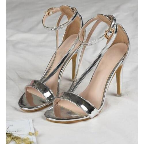 Woman Shoes 2018 summer Concise T women sandals Straps sandal heels Thin high heels sandals sandalias de salto alto