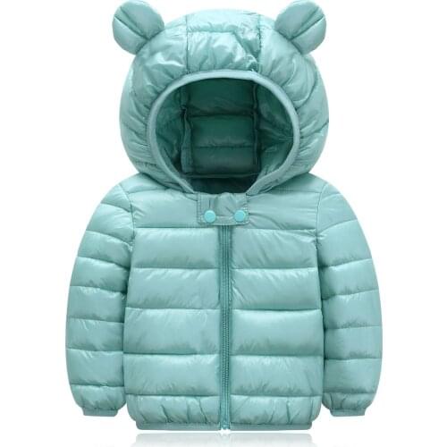 2019 Girl Boy Winter Hoodies Coat Cute Bear Hooded Coats Jackets Kids Children Clothes Outfit