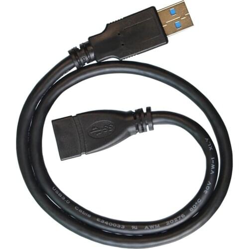 0.5m USB 3.0 Male to Female Extension Cable For TV PS4 Xbox SSD 5GB