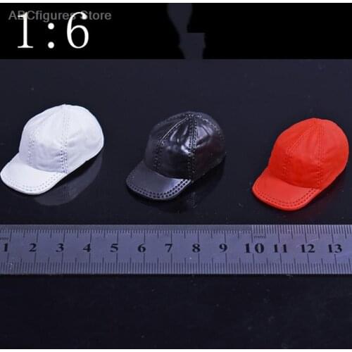 1/6 Scale White/ Red/Black Fashion Hat Cap Model Toys Female Soldier Figure Accessory for 12 '' Action Figure Accessories
