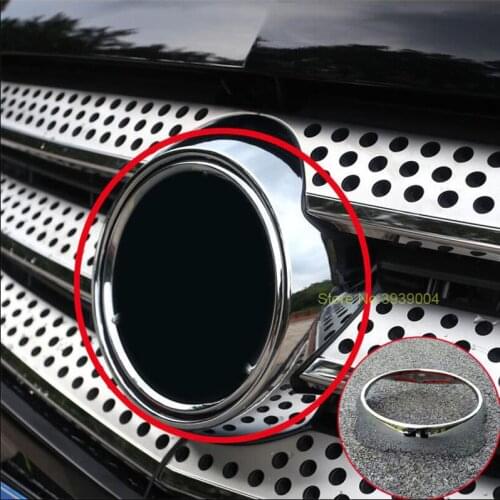 For Mercedes Benz Vito 2016-2017 1PC ABS Chrome Car Front Head Grille Logo Cover Trim Car Styling Accessories Free Shipping