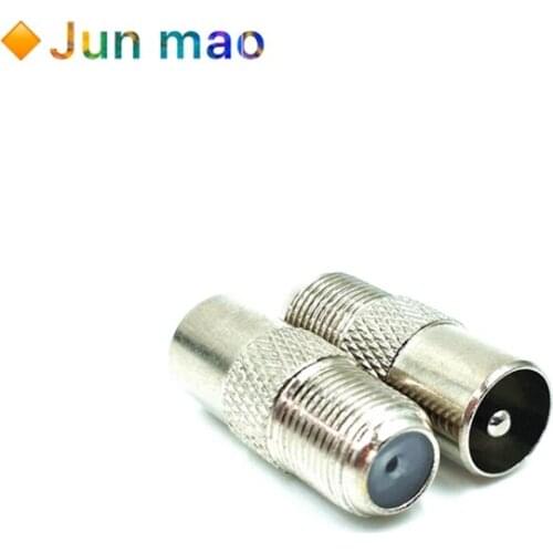1pcs cable adapter RF male f female British female F Female RF male screw rotary TV straight plug