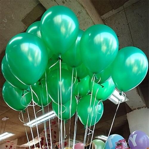 10pcs/lot 10inch Green Pearl Latex Balloons 21 Colors Inflatable Round Air Ball Wedding Happy Birthday Party Balloons Decoration