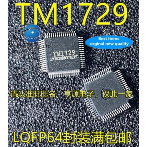 10PCS TM1729 QFP64 feet LED digital tube display driver IC/controller IC in stock 100% new and original