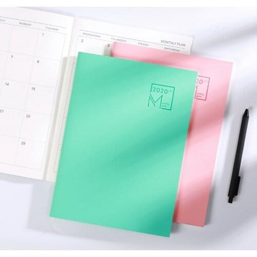 2021 Year Calendar Monthly Planner Months Diary Leather Notebook Personal Agenda Planner Organizer Business Office Stationery B5