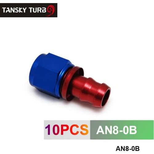 8AN AN8 8-AN STRAIGHT SWIVEL OIL/FUEL/GAS LINE HOSE END PUSH-ON MALE FIT TING AN8-0B