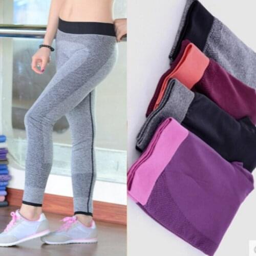 Quick-Drying Womens Fitness Leggings Breathable Yoga Leggings Athletic Training Seamless High Waist