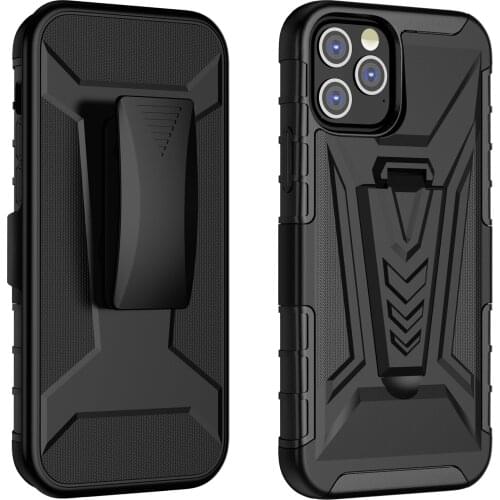 For Apple iPhone 12 Mini Black Hybrid Holister Defender Builder Case+BELT CLIP For iphone 12 Pro Max 12 Pro Case Cover