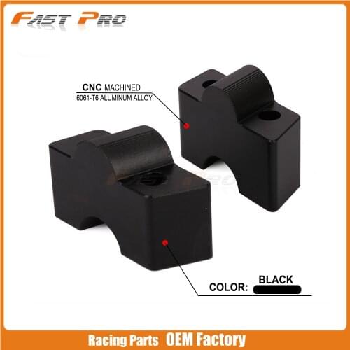 CNC Billet HandleBar Fat Bar Risers Mount Clamp Adaptor For KAWASAKI ER6N ER6F ER-6N ER-6F 2012 2013 2014 2015 2016 Z650 2017