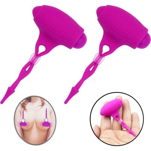 Dingye Adjustable size to fit breast size nipple clamps silicone shockable sex toys for women