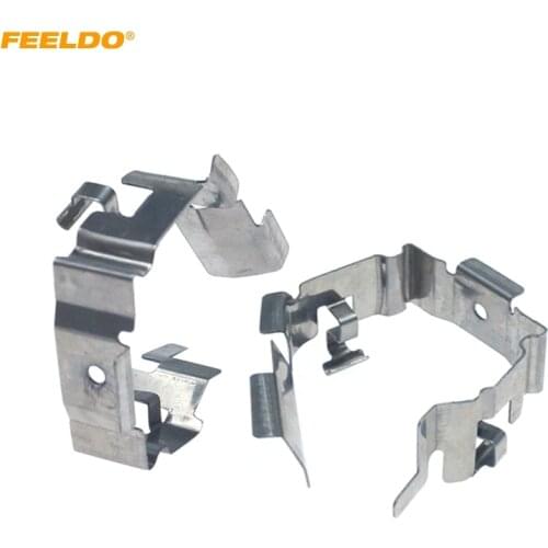 FEELDO 2Pcs Auto H1 LED Headlight Sokets Adaptor For Ford Focus 2019 High Lamp H1 Base Holder