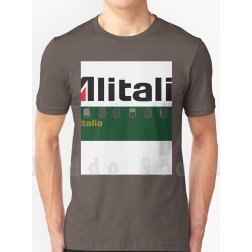 Plane Tees - Alitalia T Shirt Diy Big Size 100% Cotton Airplane Airbus Boeing Aviation Travel Avgeek Pilot Flight Attendant