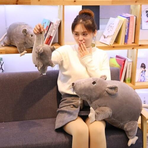 40/60cm Simulation Cute mouse plush toy soft animal stuffed doll Realistic image High quality Birthday gift for child girl kid