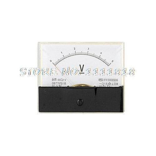 Class 1.5 Accuracy DC 0-5V Voltage Panel Voltmeter 44C2
