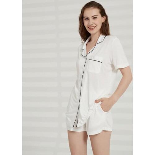 Female Modal Fashion Women Soft Homewear 2 Piece Set Pajamas Set Summer Large Clothes Lady Short Sleeved Pants Lounge Nightgown