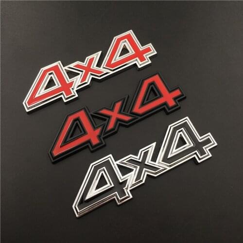 4x4 Logo Car-Styling Trunk Body Sticker Emblem Automobiles Badge For Jeep BMW Mercedes Benz Hyundai Chevrolet Fiat KIA Hyundai