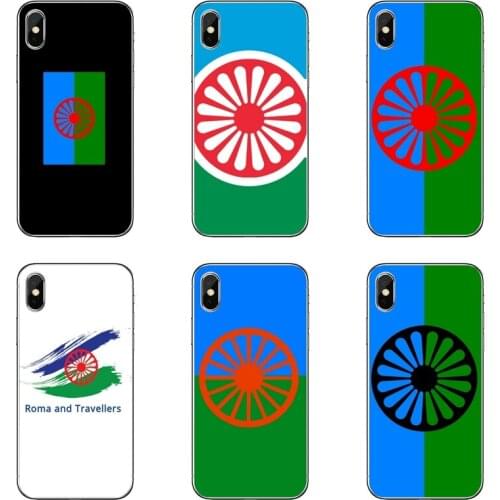 Gypsy Romani Flag Soft Phone Case For Samsung Galaxy M30 A70 A60 A50 A40 A30 A10 A9 A8 A6 J8 J4 J6 Prime Plus 2018
