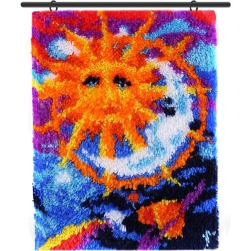 Diy rug kit Latch hook kit with Pre-Printed Pattern Carpet embroidery Crafts for adults Embroidery Hobby and needlework Carpet