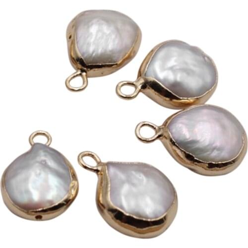 Baroque Small Water Drop Pearl Wrap Gilt Natural Freshwater Pearl Single Hanging Handmade Diy Jewelry Accessories