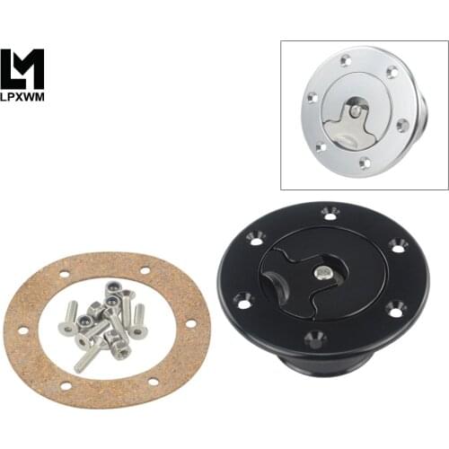 New Aluminum Billet Fuel Cell / Fuel Surge Tank Cap Flush Mount 6 bolt Mirror Polished Opening ID 35.5mm SLYXG01