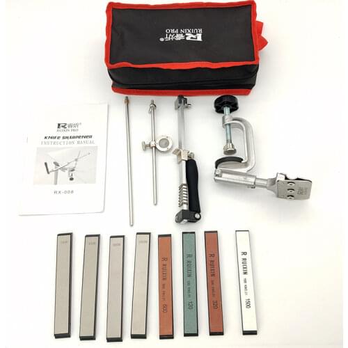 New ruixin flip multifunction full fixed angle sharpener Pro Knife Sharpening System Diamond Whetstone Sharpener Knife Blade
