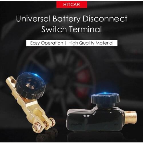 Battery Disconnect Switch Top Mount Knob Cut Off Master Kill Terminal Negative Clamp Clip Adapter forCar Vehicle Truck Boat