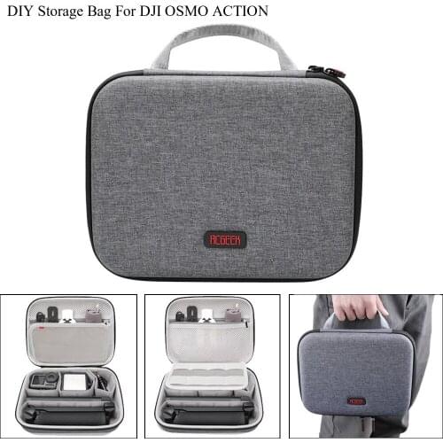Portable Nylon Handheld Hard Bag Storage Carry Case For DJI Osmo Action Camera Outdoor Shooting Accessories