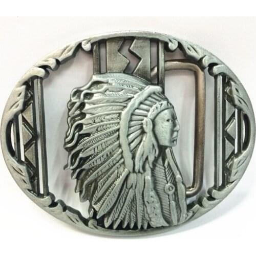The cowboys of the west belt buckle indians GuXi zinc alloy European and American fashion apparel cowboy for 4.0 belt buckle
