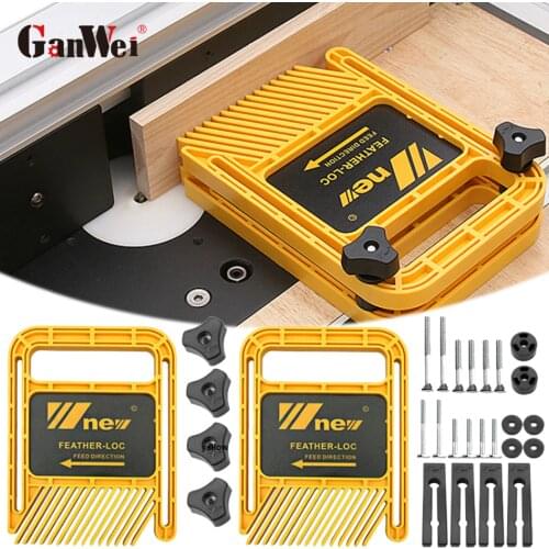 GanWei Extended Feather Board Set Miter Gauge Slot Tools For Woodworking Engraving Machine Circular Saw/Table Saw/Band Saw