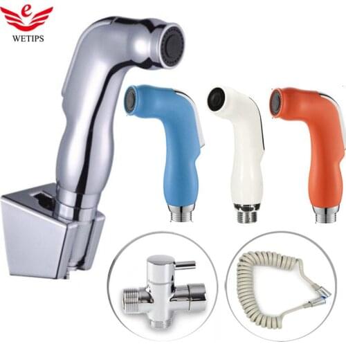 Wetips Handheld Bidet Ducha Portatil Shower Douchette Toilette Shattaf Shower Bidet Attachment Ducha Bidet Toilet Jet Cleaner