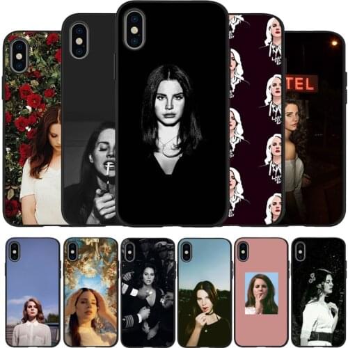 Sexy singer model Lana Del Rey Black TPU Silicone Soft Phone Case For iPhone 11 12 Pro X XR XS MAX 5 6 7 8 Plus SE 2020