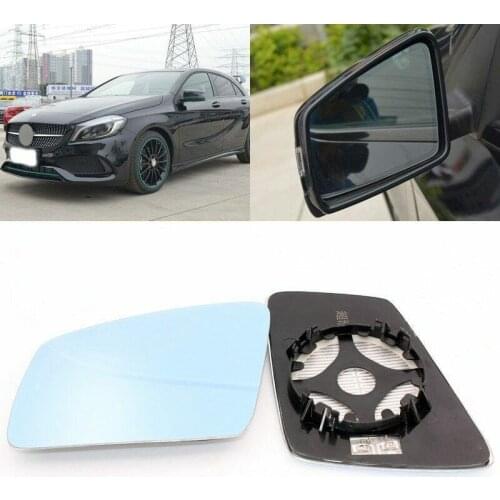 Blue mirror For Mercedes Benz A-Class A180 Side View Door Mirror Blue Glass / Base Heathed turn single lamp