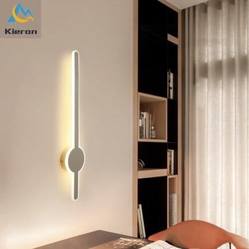 Nordic Modern Minimalist Led Wall Lamp Bedroom Bedside Living Room Aisle Room Decor Wall Light Background Wall Creative Walllamp