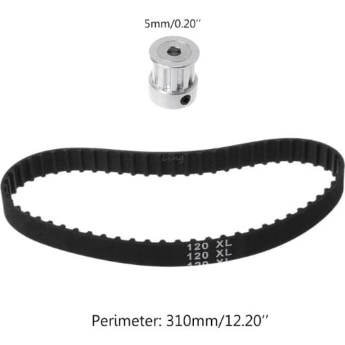 10T 5mm Hole Synchronization Wheel+Timing Belt For Electric Drill No Power Spindle Assembly DIY Woodworking Cutting Grinding Sma