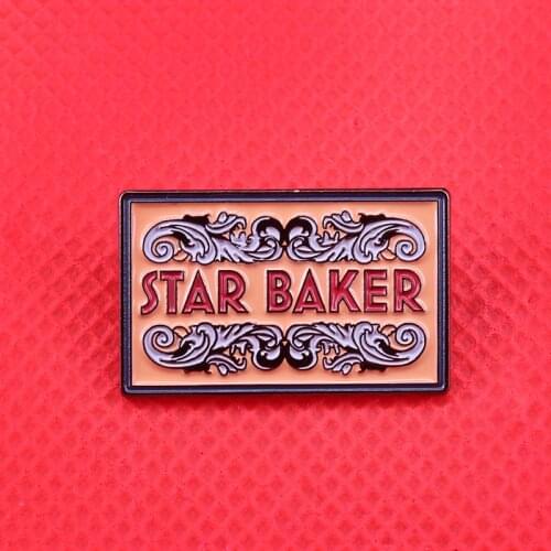 Star baker pin great British baking show fans foodie gift perfect competition accessory