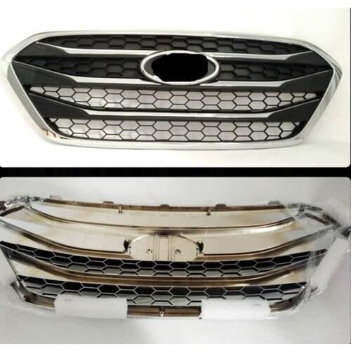 For Hyundai ix35 2013-2015 high quality ABS chrome front grille Refit around trim trim grills Racing