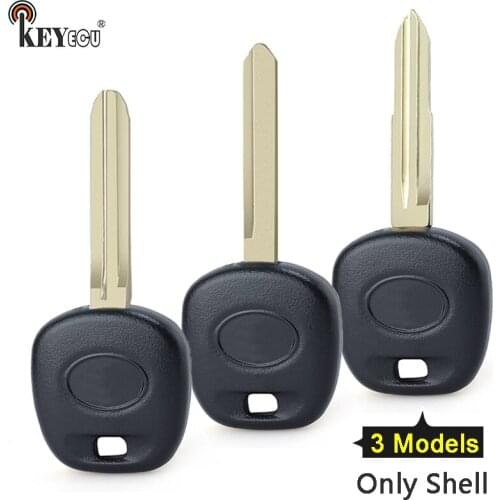 KEYECU for Toyota Avens RAV4 Tacoma Replacement Remote Transponder Ignition Car Key Shell Case Fob TOY41/TOY43/TOY47 Blade