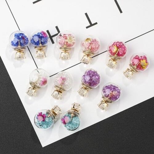 Earrings for Women Fashion Statement Metal Stud Earrings Set For Women Girl Rhinestone Zircon Birthday Gift