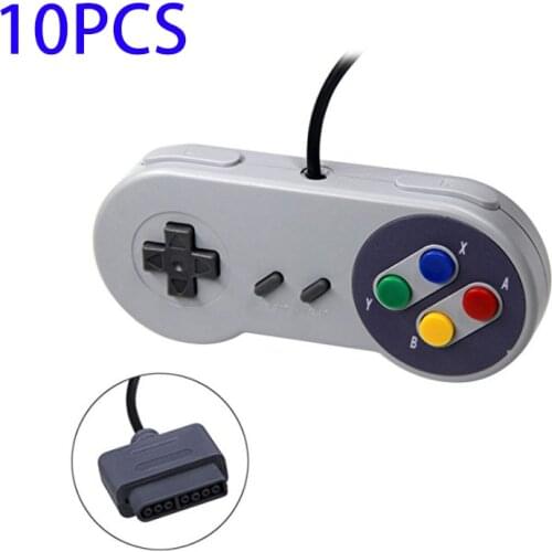 10PCS/lot Gamepad 16 Bit Controller for Super Nintendo SNES System Console Control Pad