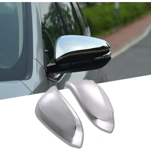 2 Pcs ABS Chrome Rear View Rearview Mirror Cover Trim For Toyota Highlander 2015 Protect Decoration Car Accessories