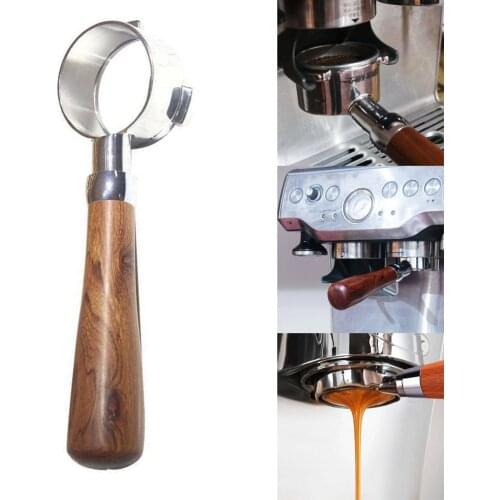 54mm Kitchen Stainless Steel Coffee Machine Bottomless with Filter Replacement Coffee Filter Basket Coffee Accessories