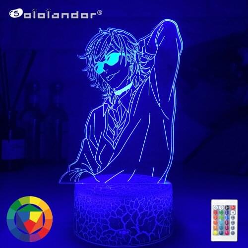 Acrylic 3d Lamp BL Anime Yarichin Bitch Club Yuri Ayato Light for Bed Room Decor Night Light Yarichin Bitch Club Lamp Yuri Ayato