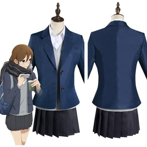 Anime Hori-san to Miyamura-kun Cosplay Hori Kyouko Cosplay Costume School Uniform Outfits Halloween Carnival Suit Women