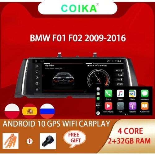 Android 10 system Car muiltmedia Radio carplay For BMW 7 Series F01 F02 2009-2016 Goolge Navi BT Wifi IPS Touch screen